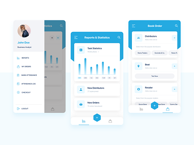 Sales tracker and order booking app concept aesthetics concept concept app conceptui dashboard dashboard app design minimal minimalistic sales sales dashboard user experience design userinterface visual design