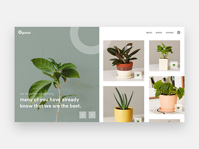 Plant selling website concept