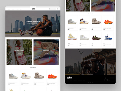 Shoe Landing Page Concept designs ecommerce figma shopping web design