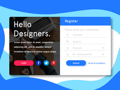 Registration and Login Page designers login login page registartion registeration form user user interface