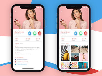 Profile Page Concept adobe xd iphone x profile profile page ui user interface ux