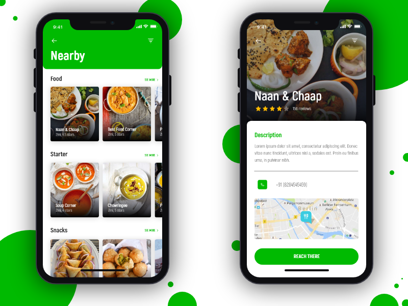 Food App User Interface by Jatin Vats on Dribbble