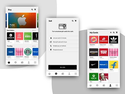 Gift Card App Concept