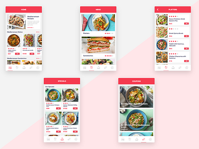 Food App Concept adobexd clean clean app clean app design design designs flat food food and drink foodservice redux sea food ui user experience user interface ux
