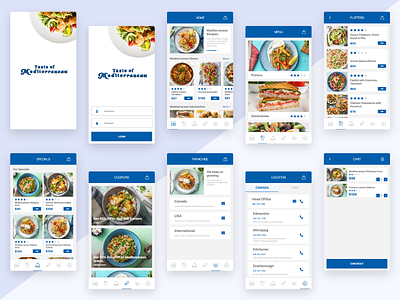 Taste of Mediterranean App Redesign Concept