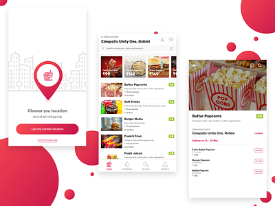 Food & Drinks Ordering App Concept