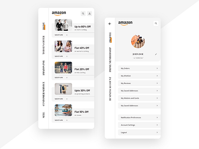 Amazon Redesign Concept adobexd amazon amazon design branding categories category design design app designs ui user experience user experience ux user interface user interface design ux