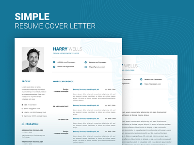 Freebie Simple Resume - figmateam.com