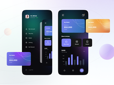 Crypto Wallet Mobile App (Dark Mode)