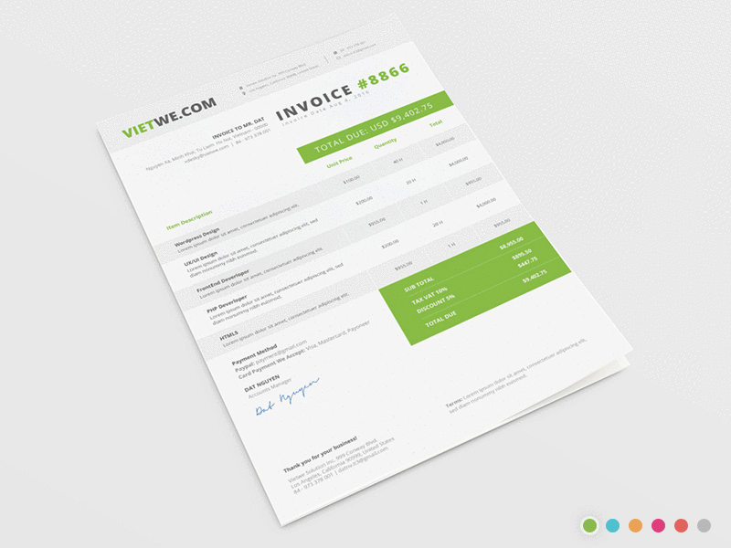 Free Invoice Template freebie invoice template