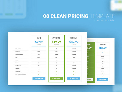 Free 08 Pricing Templates