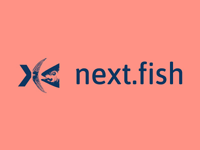 Next.fish logo branding logo symbol trademark typography visual identity