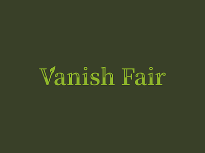 Vanish Fair logo branding design icon logo logotype symbol trademark typography visual identity