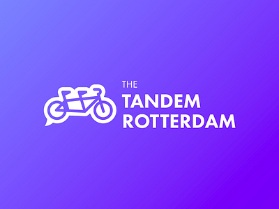 The Tandem Rotterdam logo 2d branding branding design design flat design icon logo logotype symbol trademark typography vector visual identity