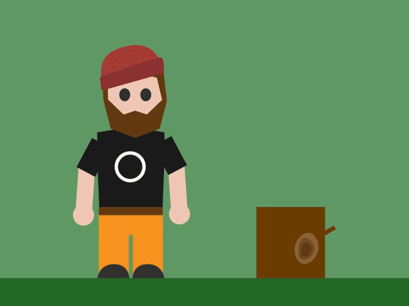 NMH and Heart 2d animation heart lumberjack motion design