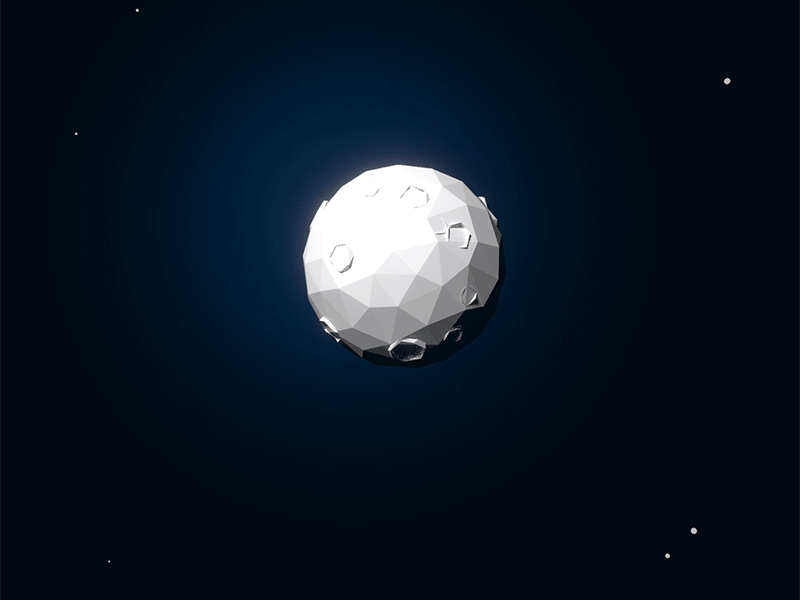 Nice Moon ? blender low poly lowpoly moon nice moon