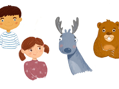 Characters characters children book illustration cute animals illustration kids