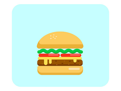 Hamburger for animation animation food hamburger illustration