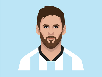 Messi argentina barcelona football grapics illustration madrid messi portrait ronaldo soccer spain world cup