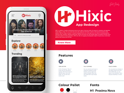 Hixic App Redesign