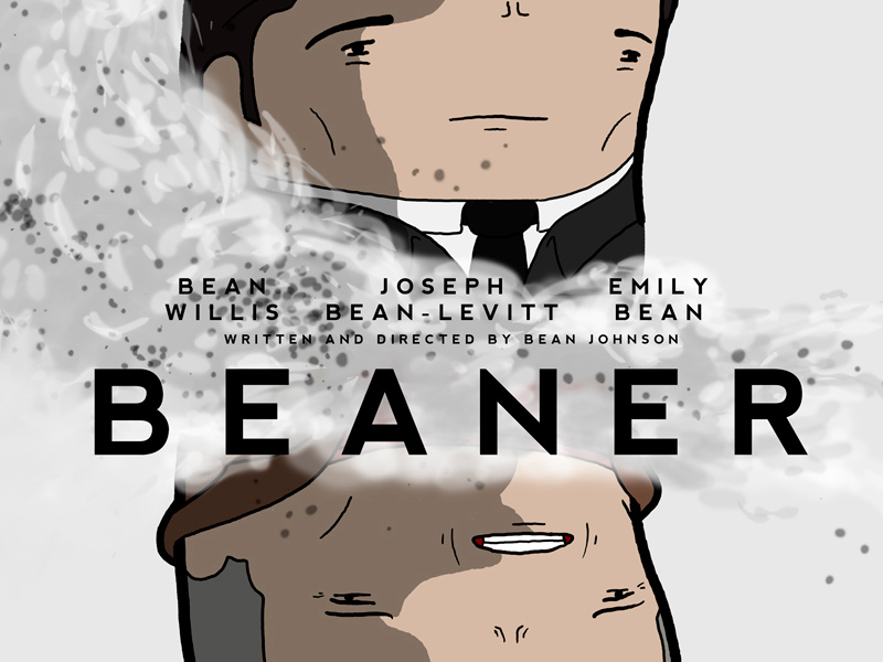 "This time travel crap, just fries your brain like an egg..." bean evilhairday looper spoof poster illustration photoshop emily blunt joseph gordon-levitt bruce willis