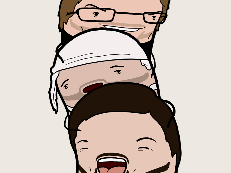 Bean abroad caricature photoshop illustration karl pilkington ricky gervais stephen merchant idiot abroad bean evilhairday