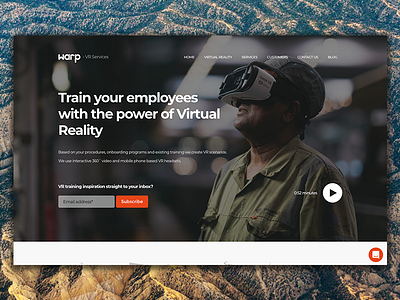 Warp by Brick Zero creative design landingpage ui userinterface ux vr webdesign webdesigninspiration webdev website