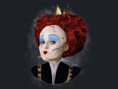 Red Queen Portrait art design digital illustration digitalart drawing paint portrait