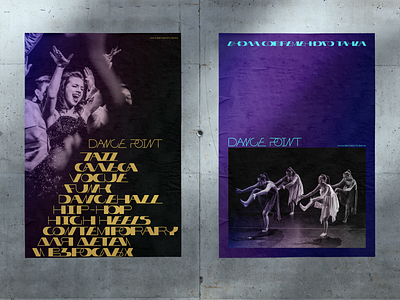 Dance Point — posters and branding.