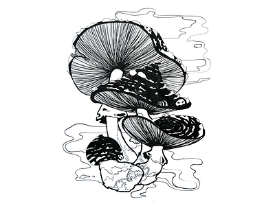 Ink Mushrooms