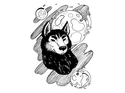 Husky, Inktober 2019, day 6