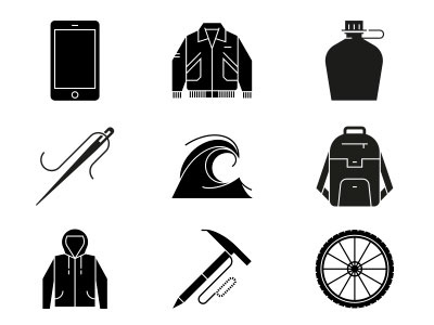 Citizen k icons icons magazine minimalism vector