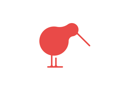 Kiwo animal bird kiwi symbol vector