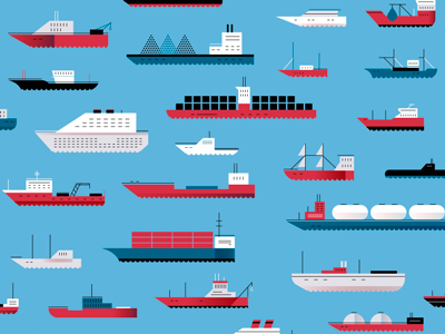 FIEC 2 blue boat editorial sea ship vector