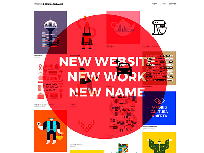 NEW WEBSITE! design portfolio website work