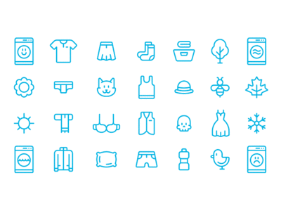 Washup! icons clothes icons laundry washing