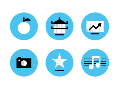 Fast Company / Icons icons magazine pictogram vector