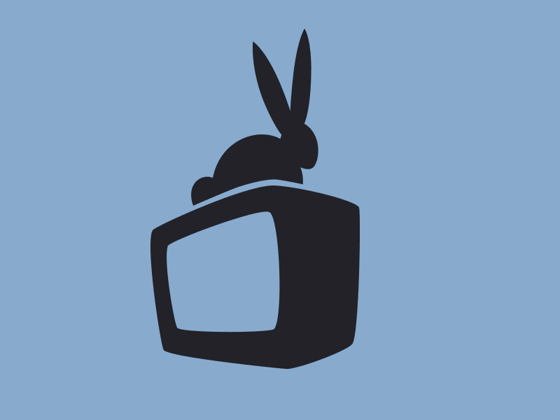Mass Production Logo broadcast design logo mark rabbit ears tv