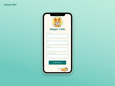 HappyTails DailyUI 001 Dribbble