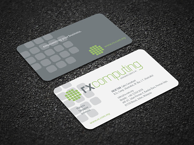 RX Computing Business Cards branding business card design business cards