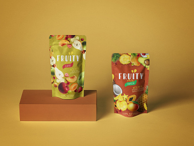 Fruitymix Packaging Design adobe design food fruit mockup pack packaging photoshop