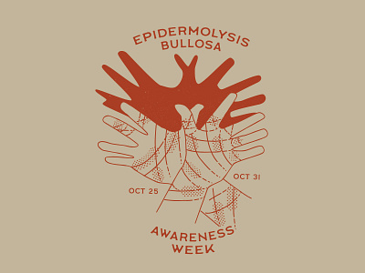 EB Awareness Week butterfly hands cause design design design for good graphic design illustrate for good illustration illustrator logo typography