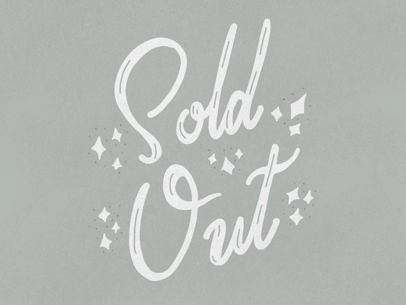 Sold Out type typography vintage type modern lettering illustration hand lettering lettering