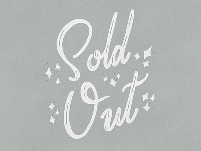 Sold Out Lettering
