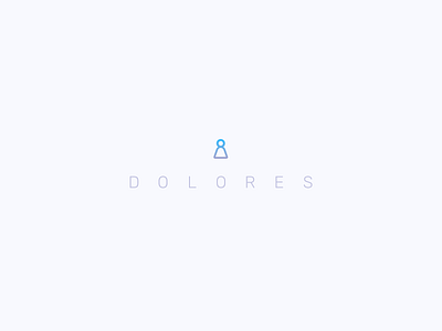 Dolores Logo app branding design experience flat icon identity logo type typography ui user interface ux vector