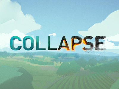 Collapse 2d concept design logo
