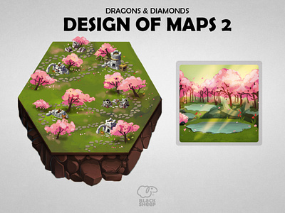 Design of maps 2 2d 2d art concept design illustration photoshop