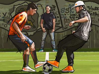 Soccer 2d 2d art concept design illustration photoshop