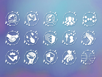 Prouesses 2d 2d art achievement achievements concept design game icone icones interface logo photoshop prouesses sport ui vector volley volleyball