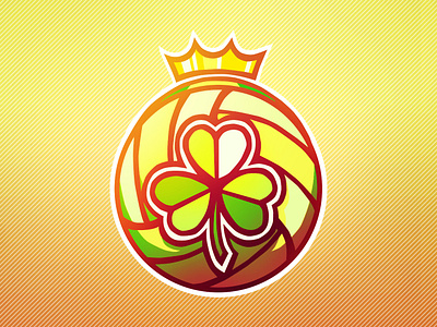 Logo 2d 2d art ball clover concept crown design green icone interface logo photoshop ring sport ui volley volleyball